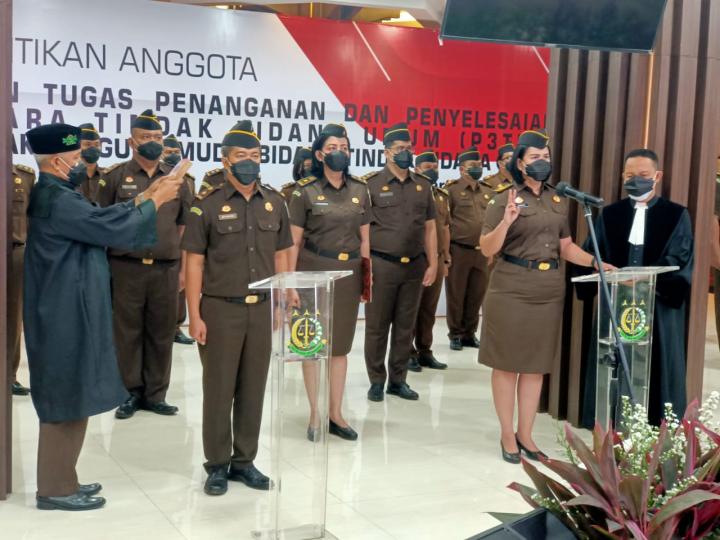 Jaksa Agung RI Lantik 30 SATGASSUS P3TPU